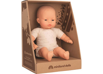 Miniland - Soft Body Doll - Asian 32cm - Modern Brands Australia