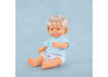 Miniland -Mf&M Baby Doll Blond Boy 38Cm - Modern Brands Australia