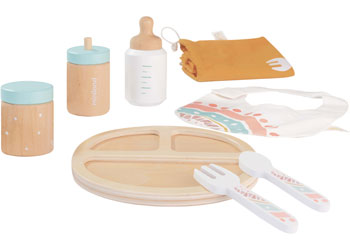 Miniland - Doll Wooden Feeding Set - Modern Brands Australia