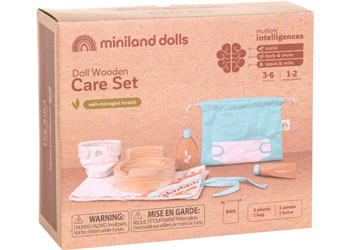 Miniland - Doll Wooden Care Set - Modern Brands Australia