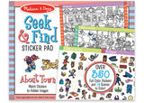 M&D - Seek & Find Sticker Pad - Around Town - Modern Brands Australia
