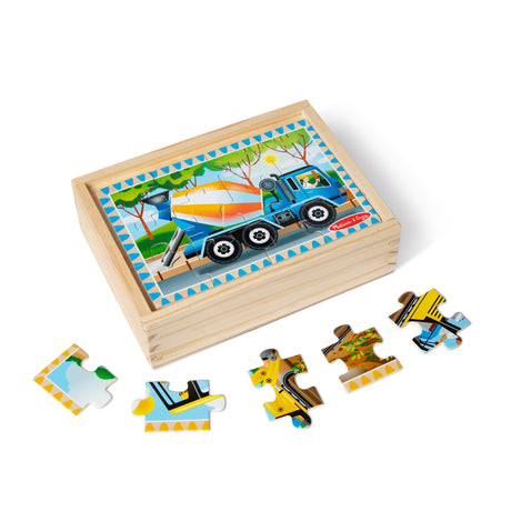 Melissa &Doug - Construction Puzzles in a Box