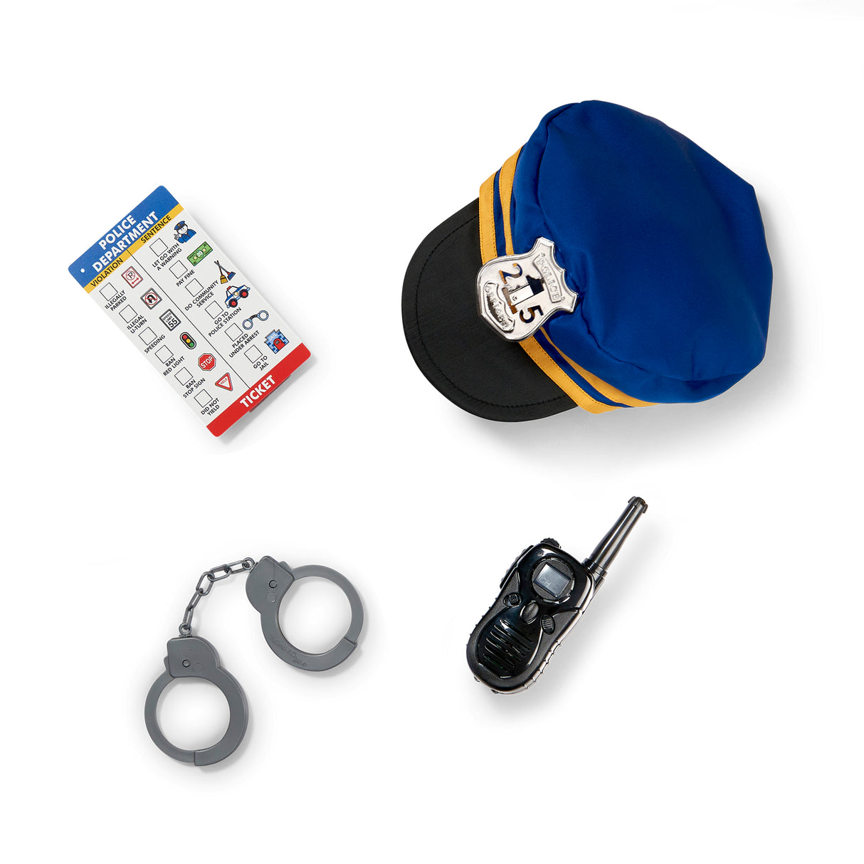 Melisssa &Doug - Police Role Play Costume Set - Pack of 3