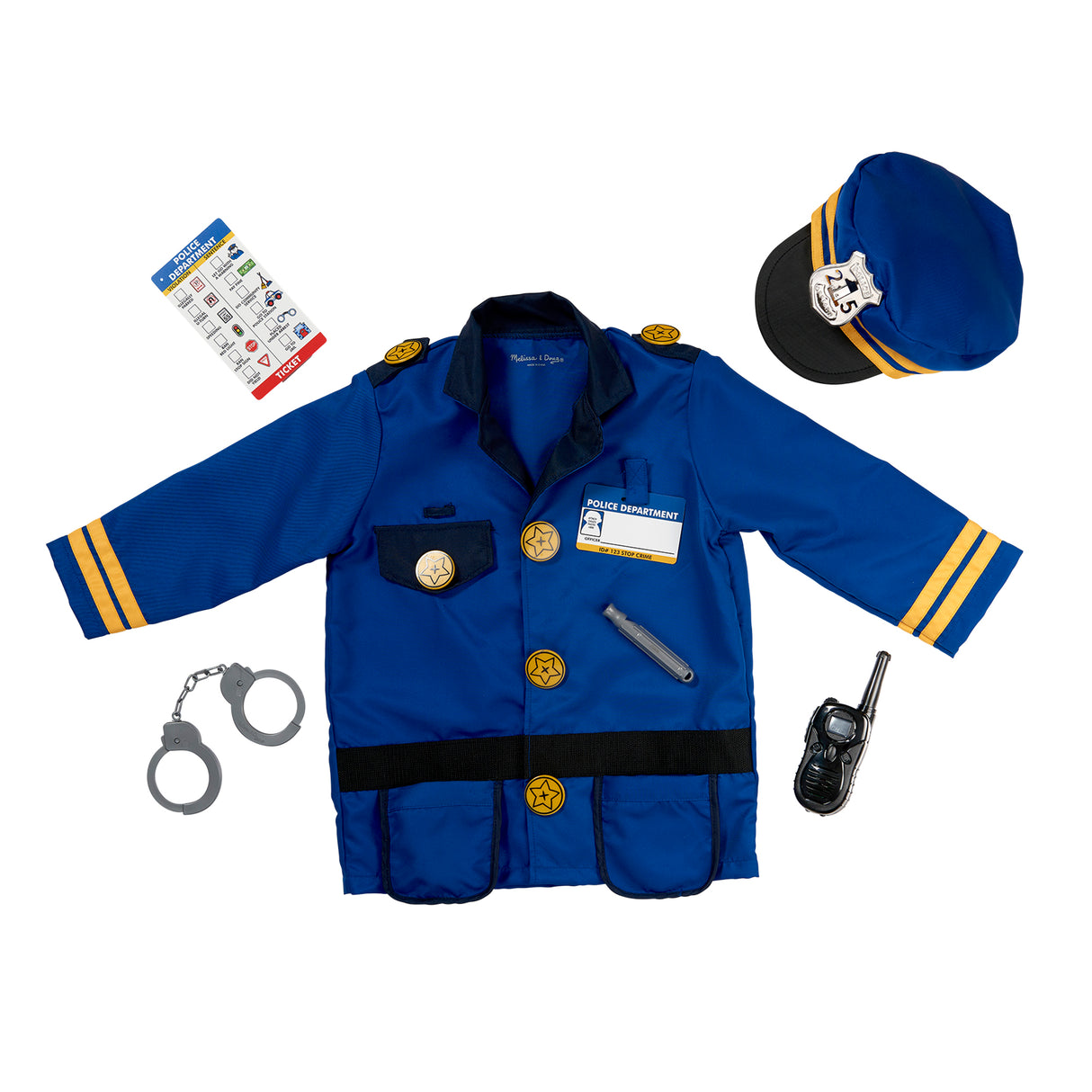 Melisssa &Doug - Police Role Play Costume Set - Pack of 3