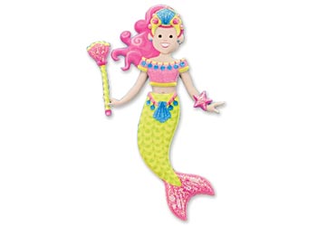 Melissa & Doug - Reusable Puffy Sticker Play Set - Mermaid