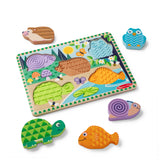 Melissa & Doug - Wooden Touch & Feel Puzzle - Forest Friends
