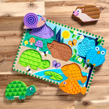 Melissa & Doug - Wooden Touch & Feel Puzzle - Forest Friends
