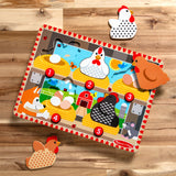 Melissa & Doug - Wooden Magnetic Push to Pop! Puzzle