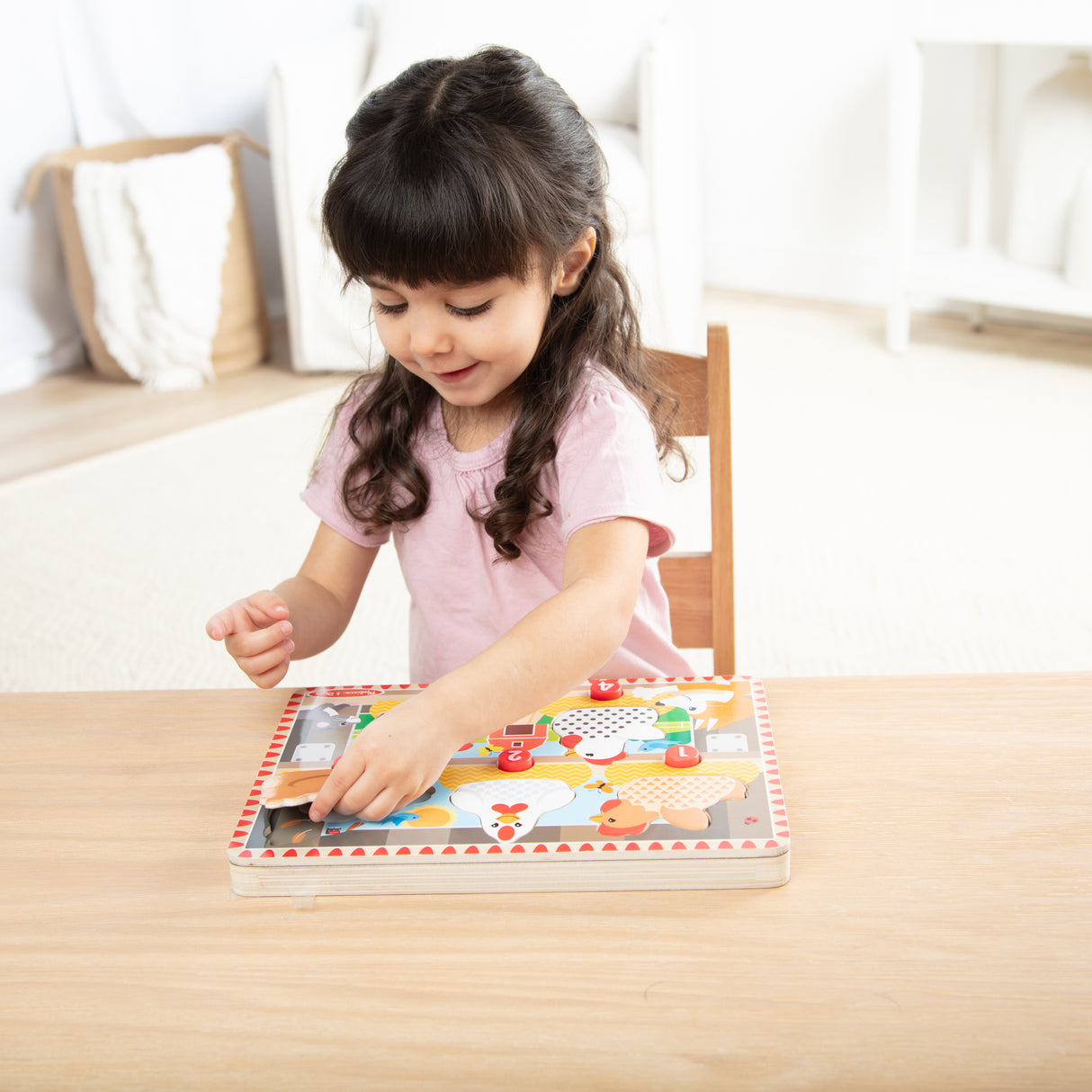 Melissa & Doug - Wooden Magnetic Push to Pop! Puzzle