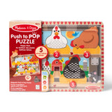 Melissa & Doug - Wooden Magnetic Push to Pop! Puzzle