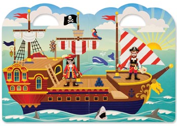 M&D - Reusable Puffy Sticker Play Set - Pirate - Modern Brands Australia