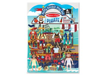 M&D - Reusable Puffy Sticker Play Set - Pirate - Modern Brands Australia