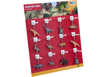 Mojo - Dinosaur Keychains 36pcs asst - Modern Brands Australia