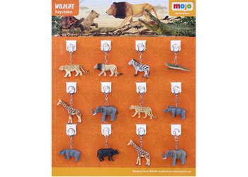 Mojo - Wildlife Keychains 36pcs asst - Modern Brands Australia