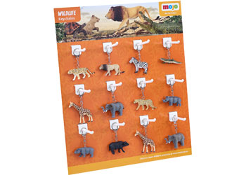 Mojo - Wildlife Keychains 36pcs asst - Modern Brands Australia