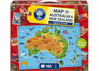 Orchard Jigsaw - Map of Australia & New Zealand - Modern Brands Australia
