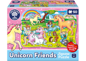 Orchard Jigsaw - Unicorn Friends & Poster 50pc - Modern Brands Australia