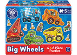 Orchard Jigsaw - Big Wheels 4 x 8pc - Modern Brands Australia