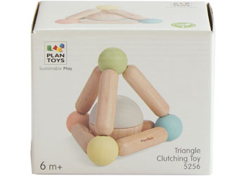 Plan Toys - Triangle Clutching Toy Pastels - Modern Brands Australia
