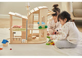 PlanToys - GREEN DOLLHOUSE WITH FURNITURE - Modern Brands Australia