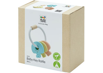 PlanToys - Key Rattle - Pastel - Modern Brands Australia