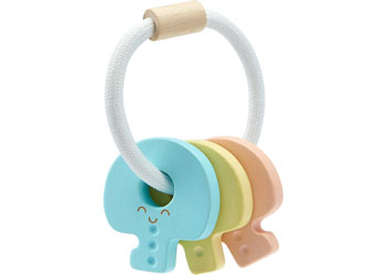 PlanToys - Key Rattle - Pastel - Modern Brands Australia