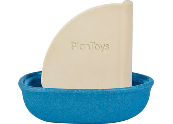 Plan Toys - SAILING BOAT - BLUE - Modern Brands Australia