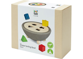 Plan Toys - SHAPE SORTING BOWL - Modern Brands Australia