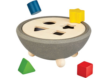 Plan Toys - SHAPE SORTING BOWL - Modern Brands Australia