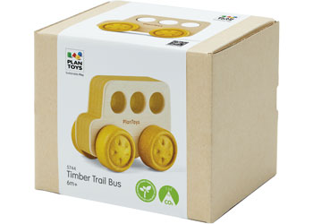 Plan Toys - TIMBER TRAIL BUS - Modern Brands Australia
