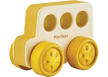 Plan Toys - TIMBER TRAIL BUS - Modern Brands Australia