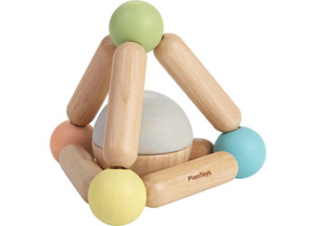 Plan Toys - Triangle Clutching Toy Pastels - Modern Brands Australia