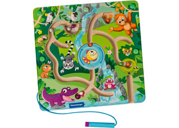Play+ Magnetic Wooden Maze: In the Jungle - Modern Brands Australia