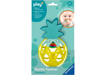 Play+ Rattle Teether: Pineapple - Modern Brands Australia