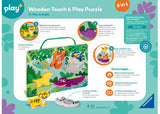 Play+ Wooden Touch & Play Puzzle: In the Jungle - Modern Brands Australia