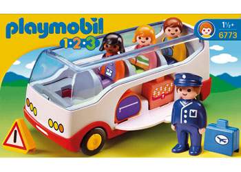 Playmobil - 1.2.3 Airport Shuttle Bus - Modern Brands Australia