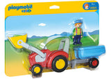 Playmobil - 1.2.3 Tractor with Trailer - Modern Brands Australia