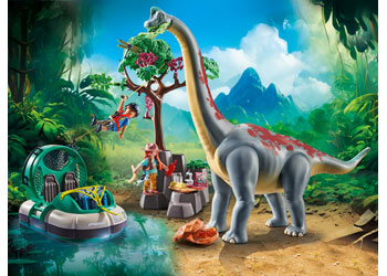 Playmobil - Brachiosaurus with Hovercraft - Modern Brands Australia