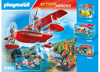 Playmobil - Firefighting plane with extinguishing - Modern Brands Australia