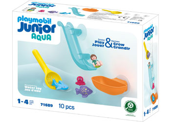 Playmobil - JUNIOR AQUA: Water Slide-Sea Animal - Modern Brands Australia