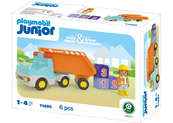 Playmobil - JUNIOR: Dump Truck - Modern Brands Australia
