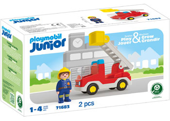 Playmobil - JUNIOR: Ladder Unit Fire Truck - Modern Brands Australia
