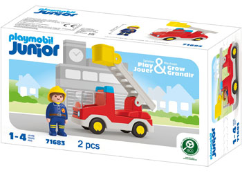 Playmobil - JUNIOR: Ladder Unit Fire Truck - Modern Brands Australia
