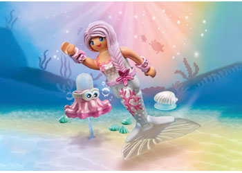 Playmobil - Mermaid with Water Spray Octopus - Modern Brands Australia