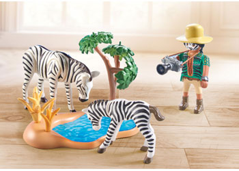 Playmobil - Photographer with zebras - Modern Brands Australia