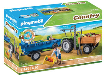 Playmobil - Tractor with Trailer - Modern Brands Australia
