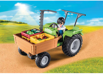 Playmobil - Tractor with Trailer - Modern Brands Australia