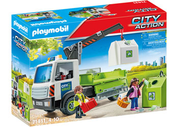 Playmobil - Waste glass truck with container - Modern Brands Australia