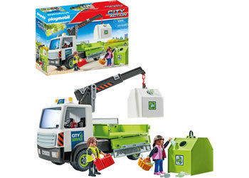 Playmobil - Waste glass truck with container - Modern Brands Australia