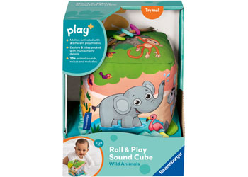 Play+ Roll & Play Sound Cube: Wild Animals - Modern Brands Australia